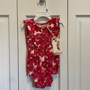 Jessica Simpson Baby Romper with Matching Headband